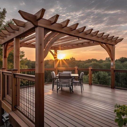 Shade Structures Pergola Installation